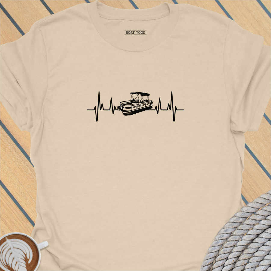 Pontoon heartbeat T-shirt
