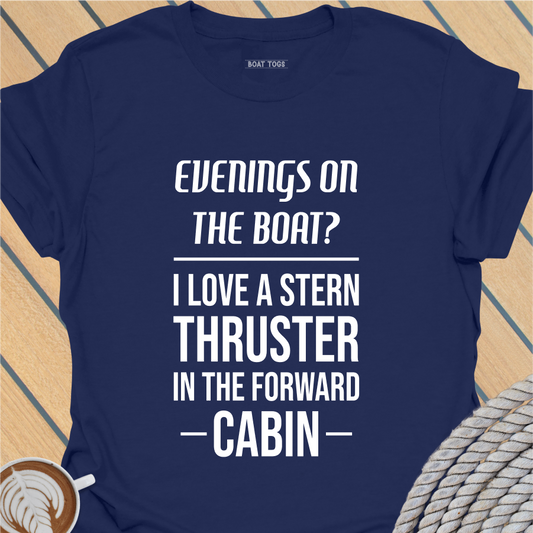 Stern thruster forward cabin T-shirt