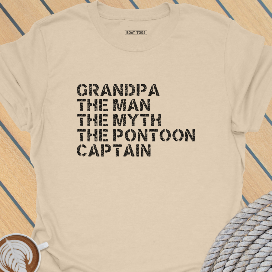 Pontoon Grandpa myth T-shirt