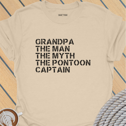 Pontoon Grandpa myth T-shirt