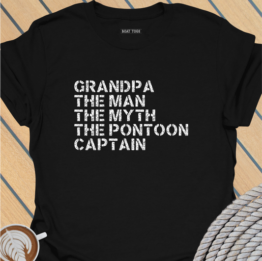 Pontoon Grandpa myth T-shirt