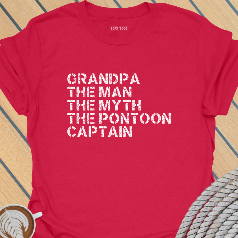 Pontoon Grandpa myth T-shirt
