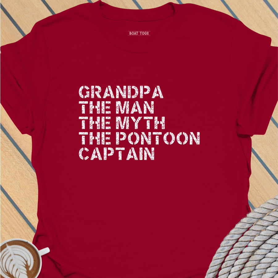 Pontoon Grandpa myth T-shirt