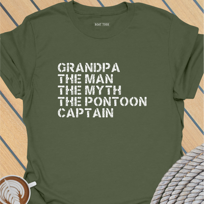 Pontoon Grandpa myth T-shirt