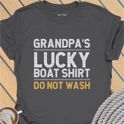Grandpa lucky boat T-shirt