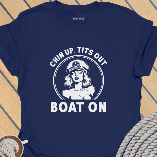 Chin Boat - circle T-shirt