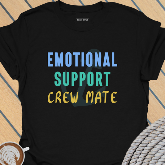 Emotional support crew T-shirt