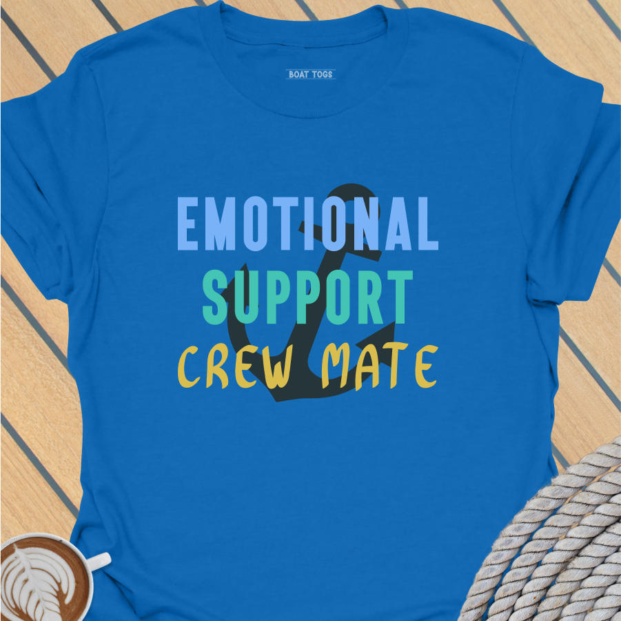 Emotional support crew T-shirt