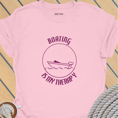 Boating is my therapy T-shirt