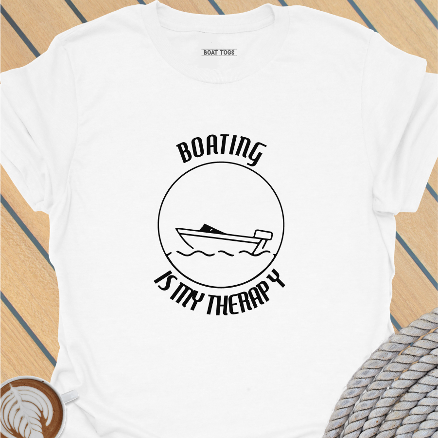 Boating is my therapy T-shirt