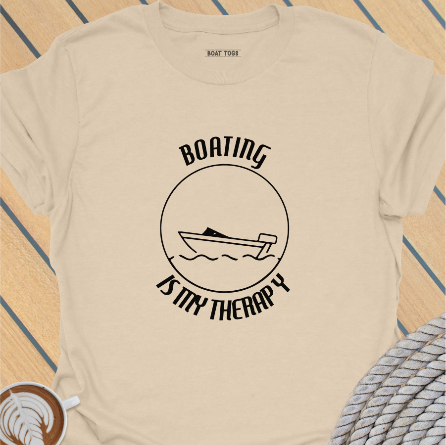 Boating is my therapy T-shirt