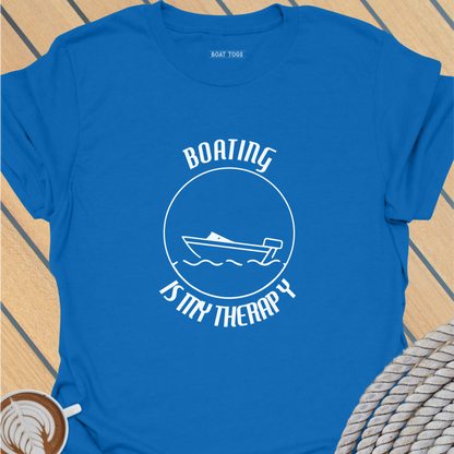 Boating is my therapy T-shirt