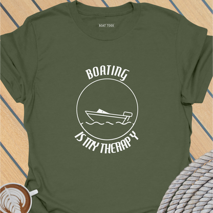 Boating is my therapy T-shirt