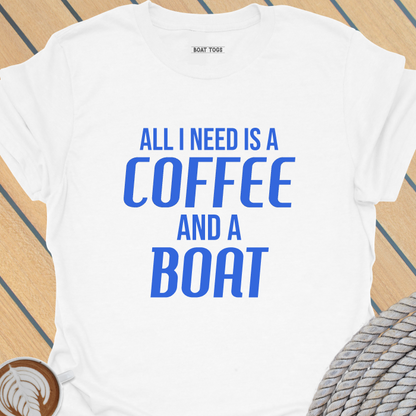 Need coffee and boat T-shirt