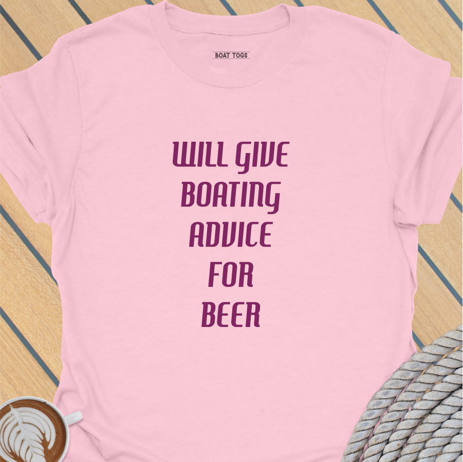 Boating advice for beer T-shirt
