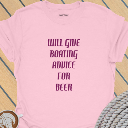 Boating advice for beer T-shirt