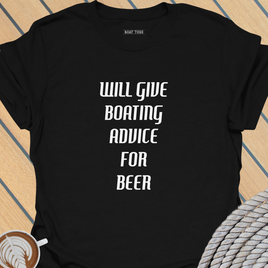 Boating advice for beer T-shirt