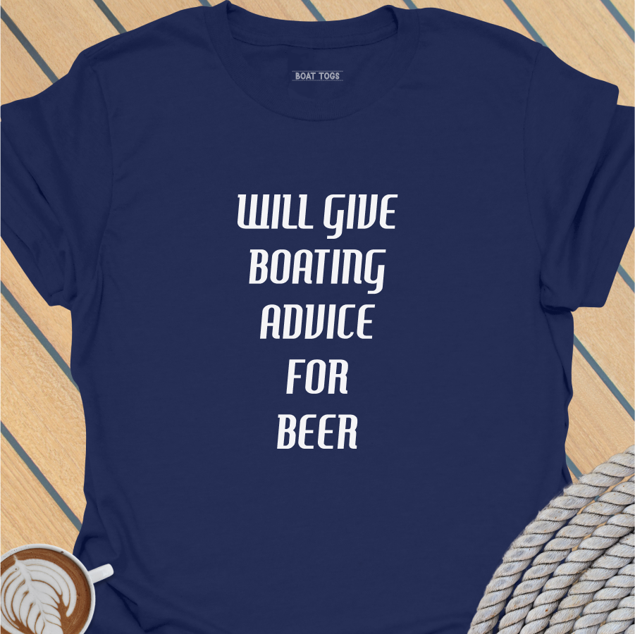 Boating advice for beer T-shirt