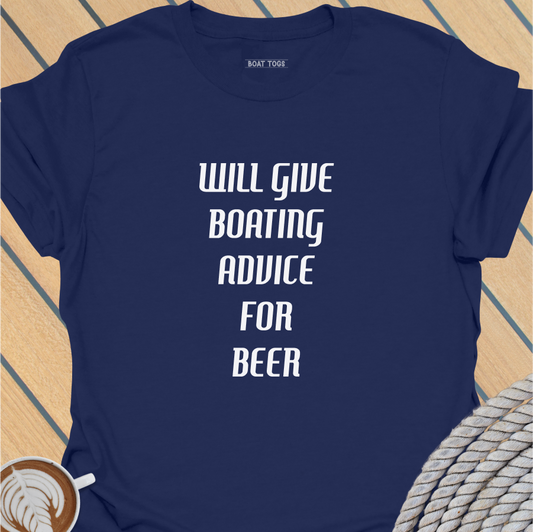 Boating advice for beer T-shirt