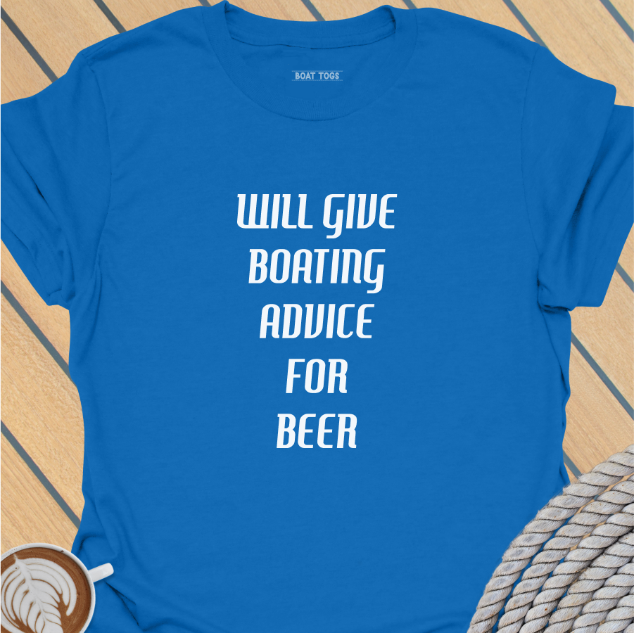 Boating advice for beer T-shirt