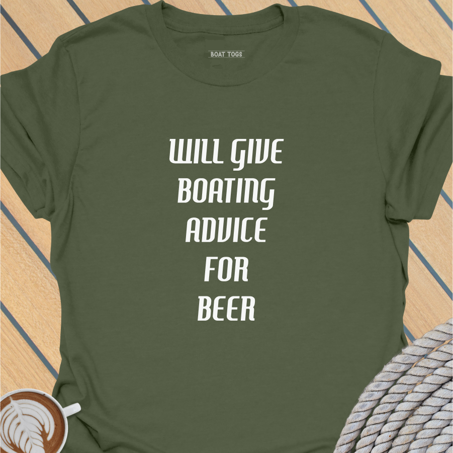 Boating advice for beer T-shirt