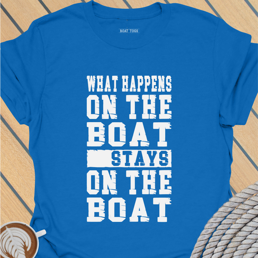 What happens on the boat T-shirt