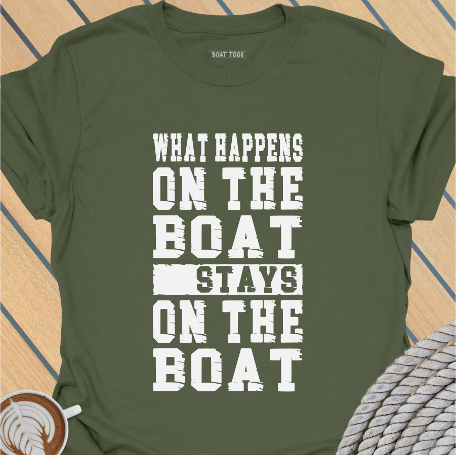 What happens on the boat T-shirt
