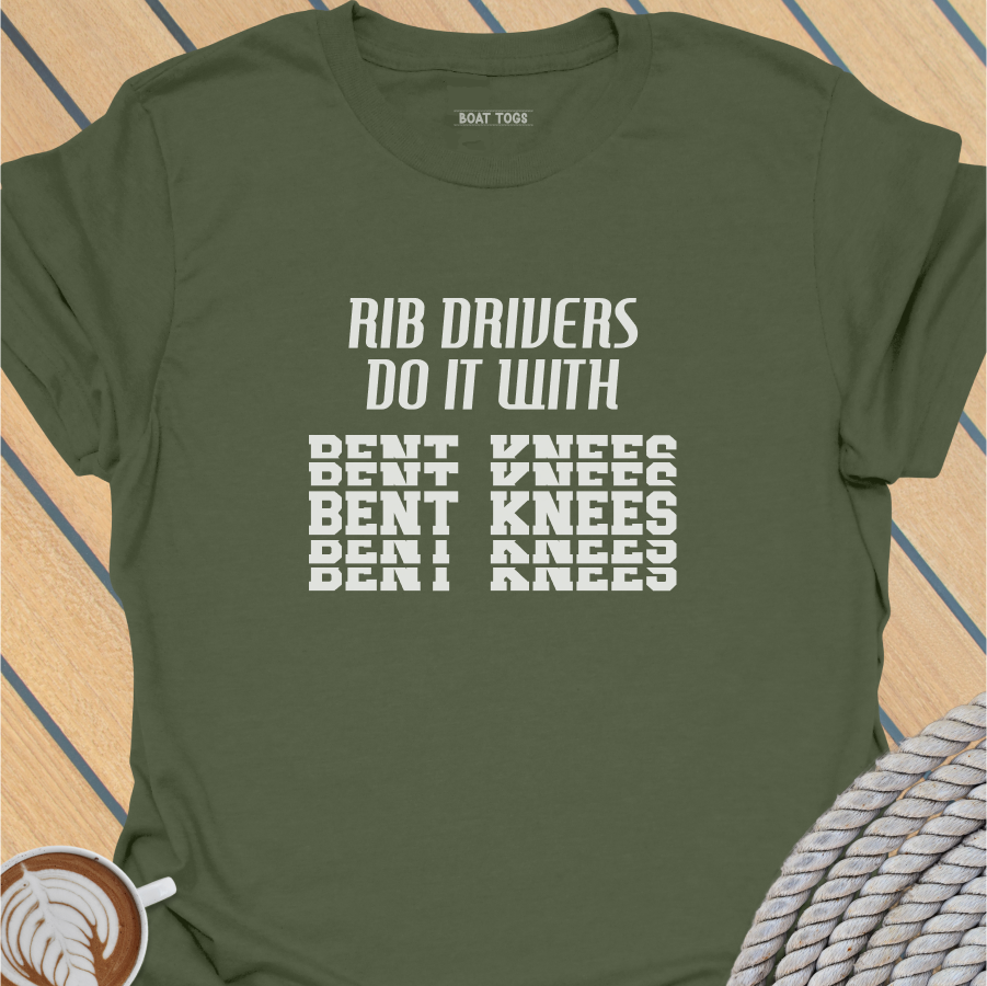RIB drivers bent knees T-shirt