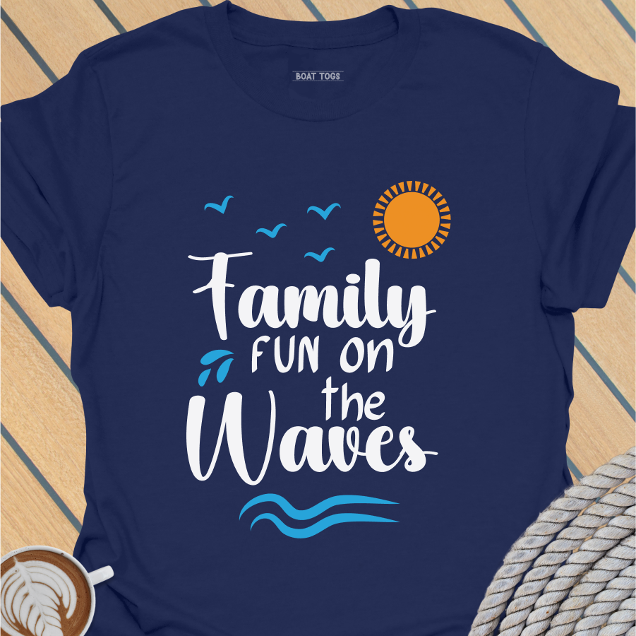 Family fun on the waves T-shirt