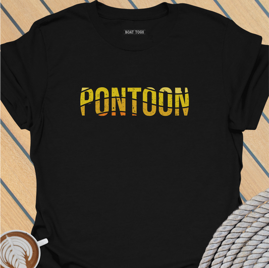 Pontoon yellow wave T-shirt
