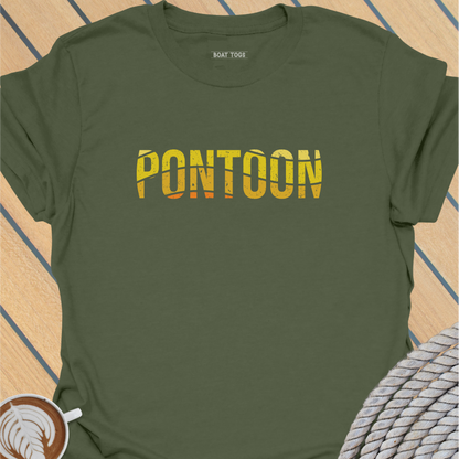 Pontoon yellow wave T-shirt