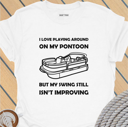 Pontoon golf round T-shirt