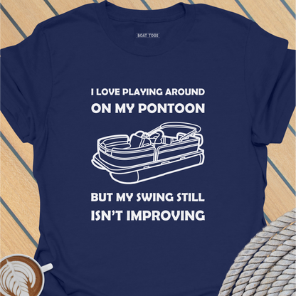Pontoon golf round T-shirt