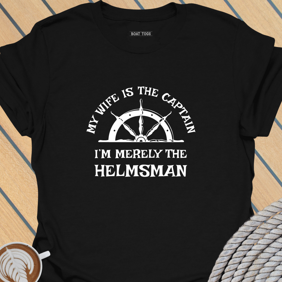 Merely Helmsman-White T-shirt