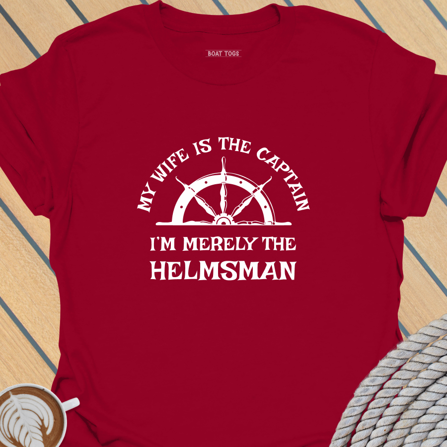 Merely Helmsman-White T-shirt