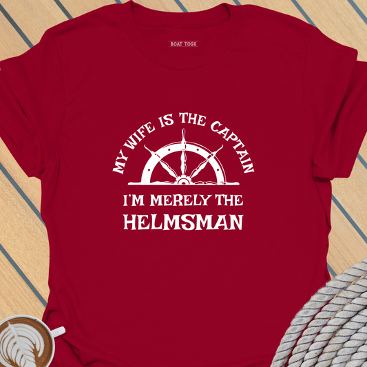 Merely Helmsman-White T-shirt