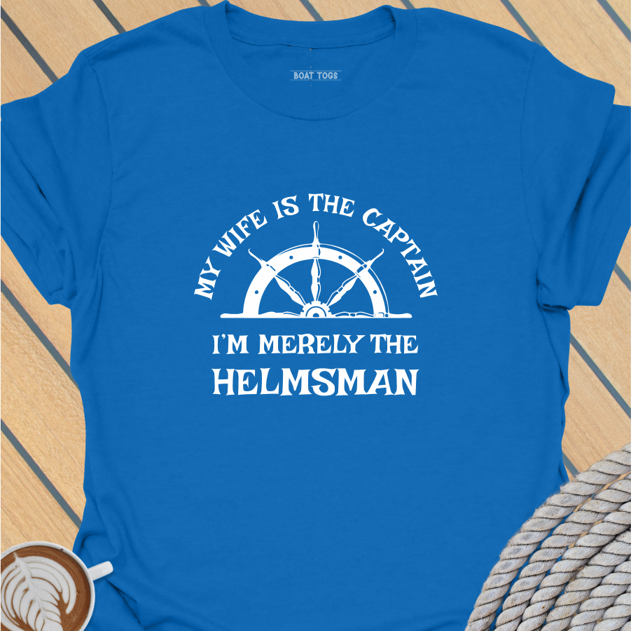 Merely Helmsman-White T-shirt