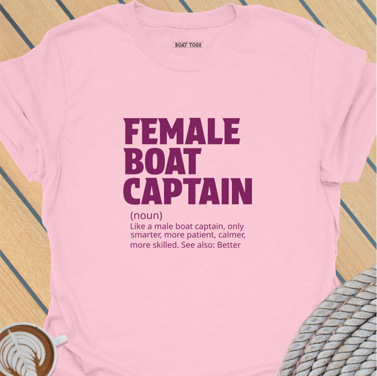 Female boat captain T-shirt