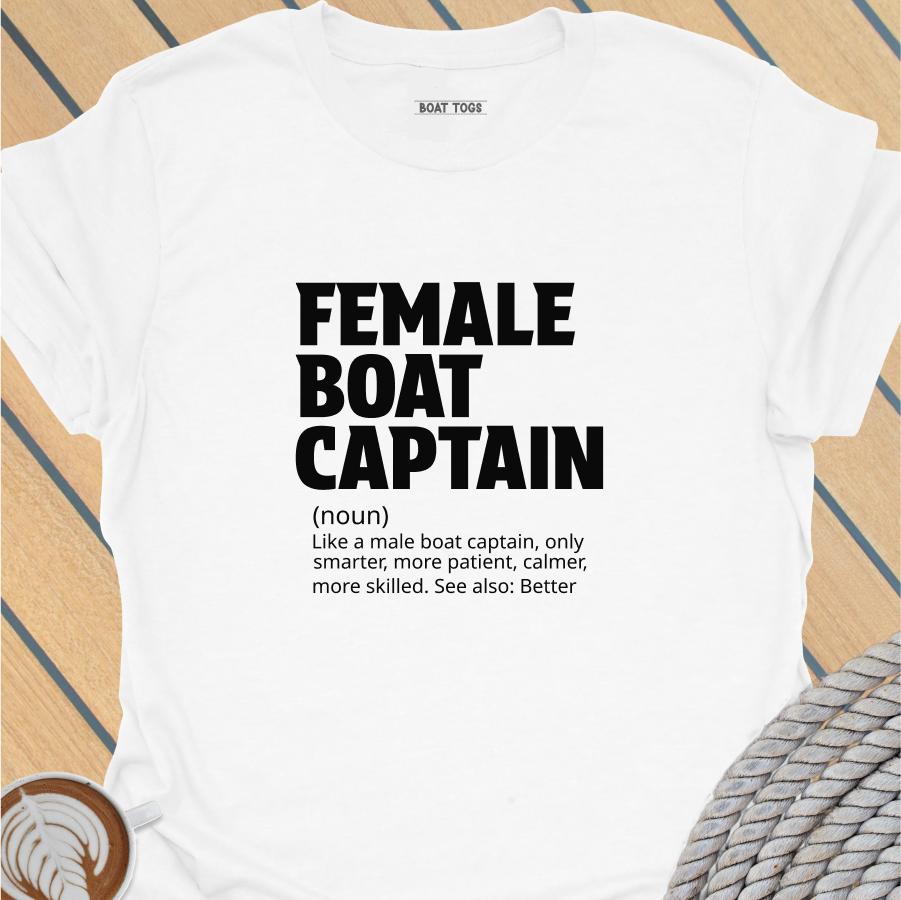 Female boat captain T-shirt