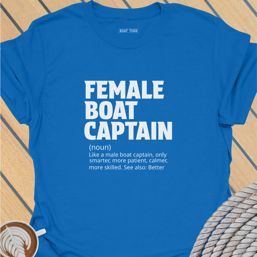 Female boat captain T-shirt