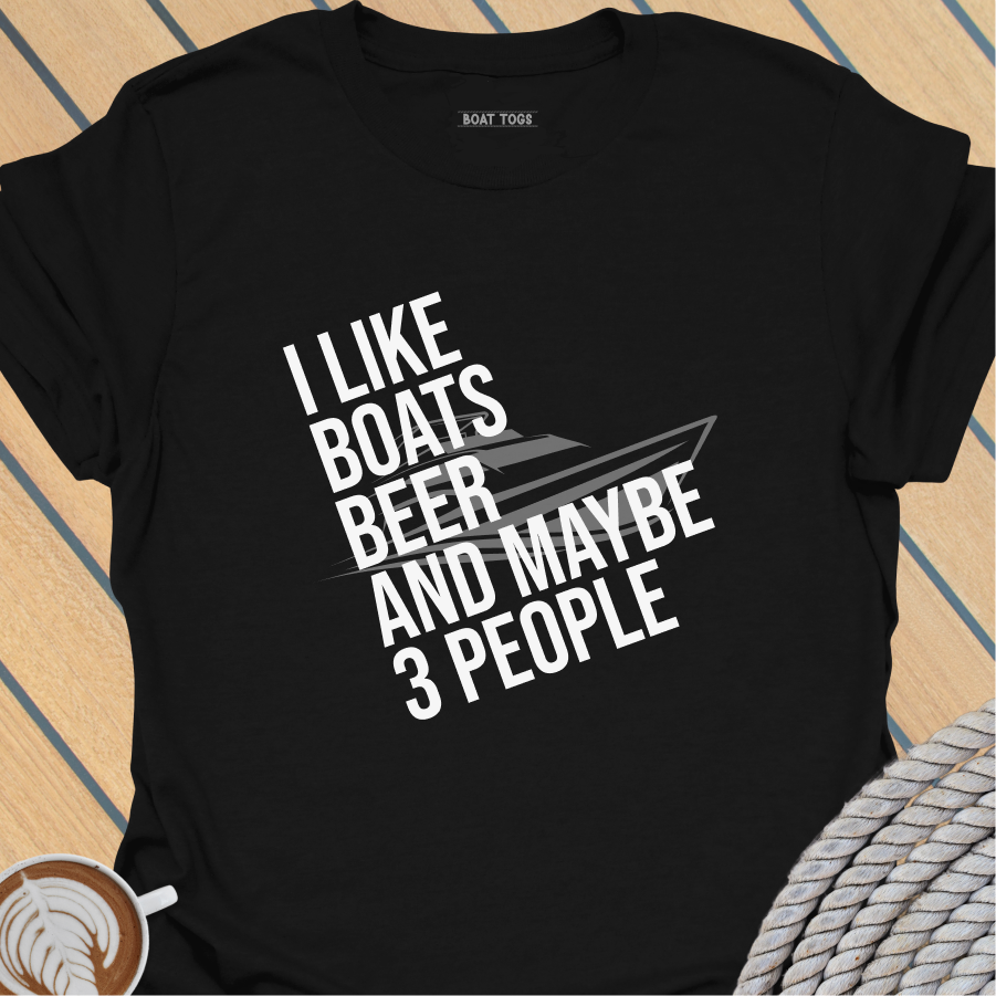Like boats beer 3 people T-shirt
