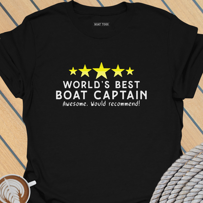 Worlds Best Boat Captain T-shirt