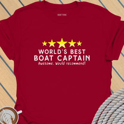 Worlds Best Boat Captain T-shirt