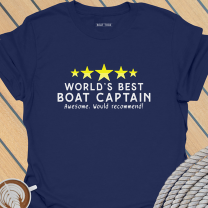 Worlds Best Boat Captain T-shirt