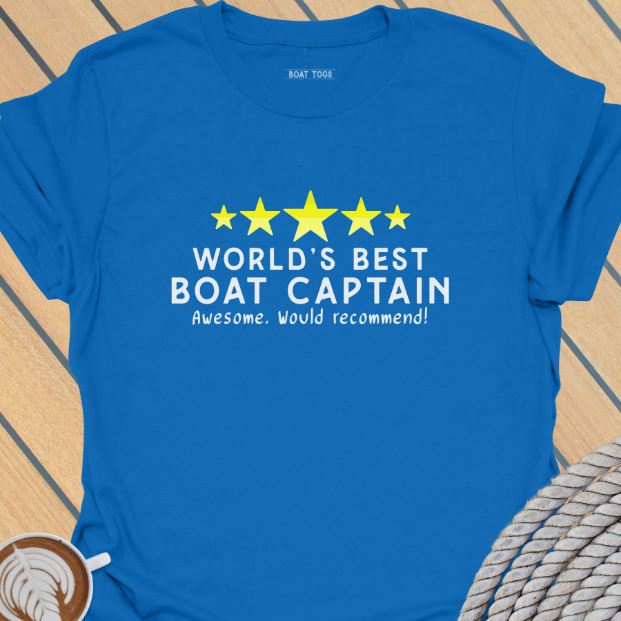Worlds Best Boat Captain T-shirt