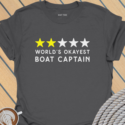 World's okayest boat captain - t-shirt