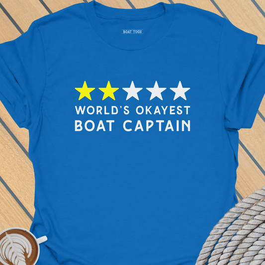 World's okayest boat captain - t-shirt