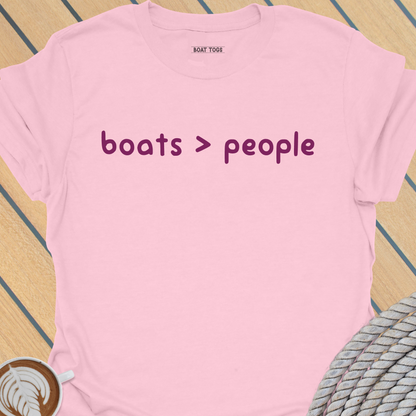 Boats more than people T-shirt