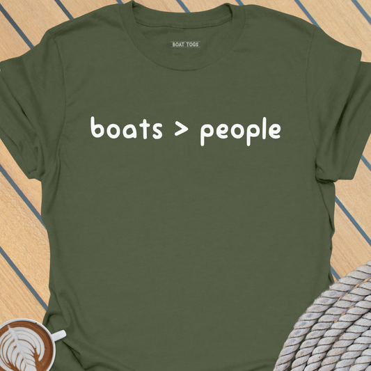 Boats more than people T-shirt