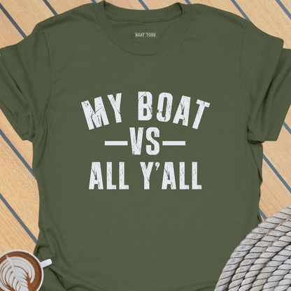 Boat VS Y'all T-shirt